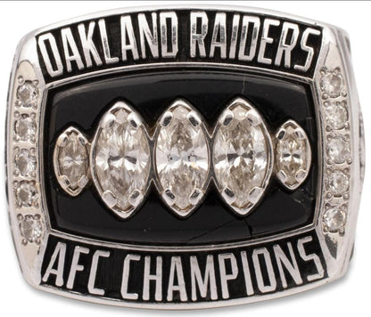 2002 Oakland Raiders AFC Championship Ring Gold & Silver Pawn Shop