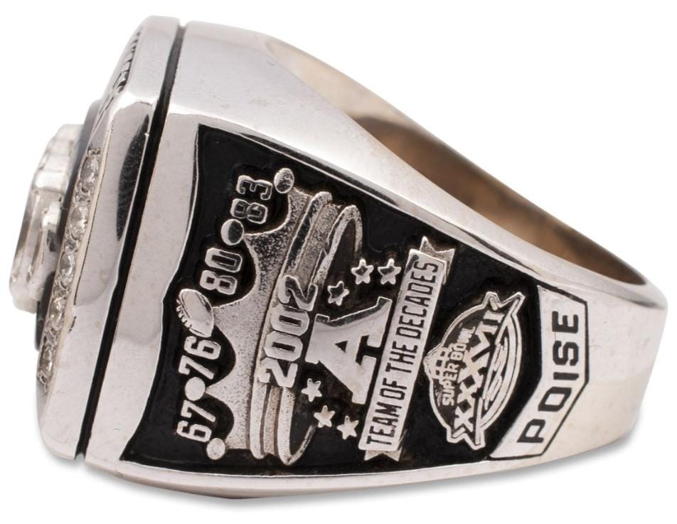 2002 Oakland Raiders AFC Championship Ring Gold & Silver Pawn Shop