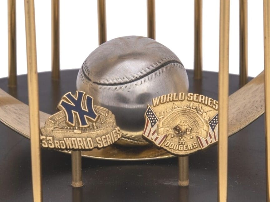 1981 Los Angeles Dodgers World Series Trophy Gold & Silver Pawn Shop