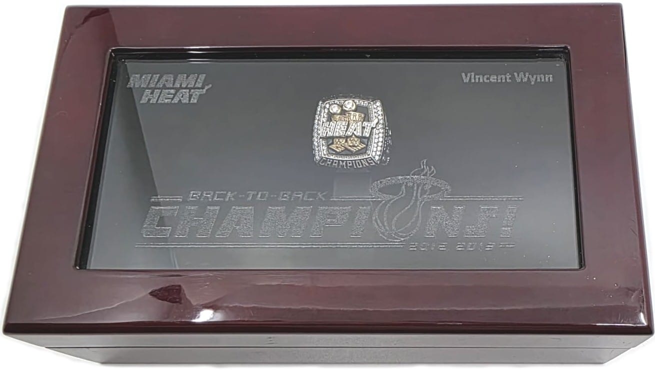 2013 Miami Heat NBA Championship Ring - Staff Gold & Silver Pawn Shop