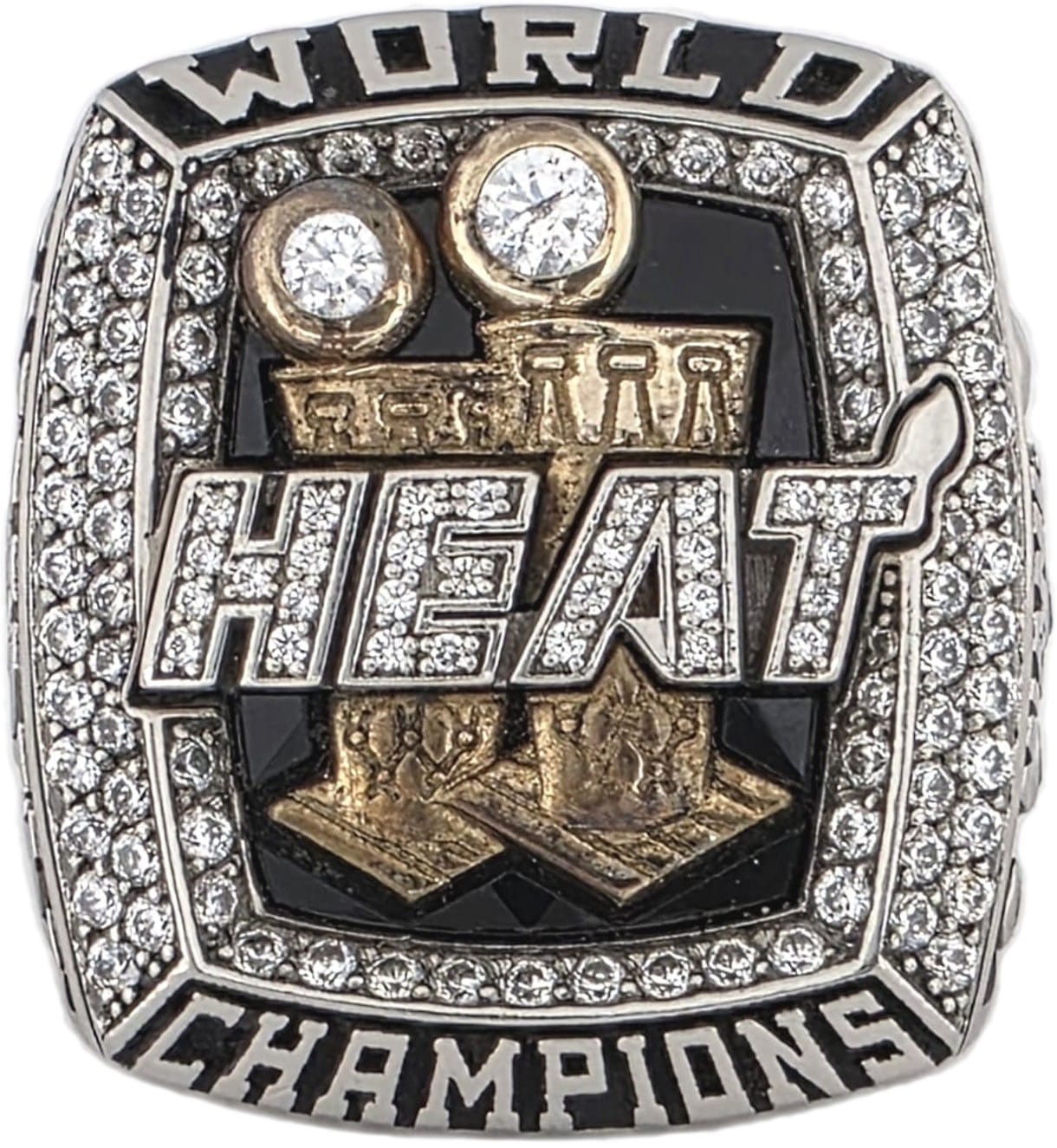 2013 Miami Heat NBA Championship Ring - Staff Gold & Silver Pawn Shop
