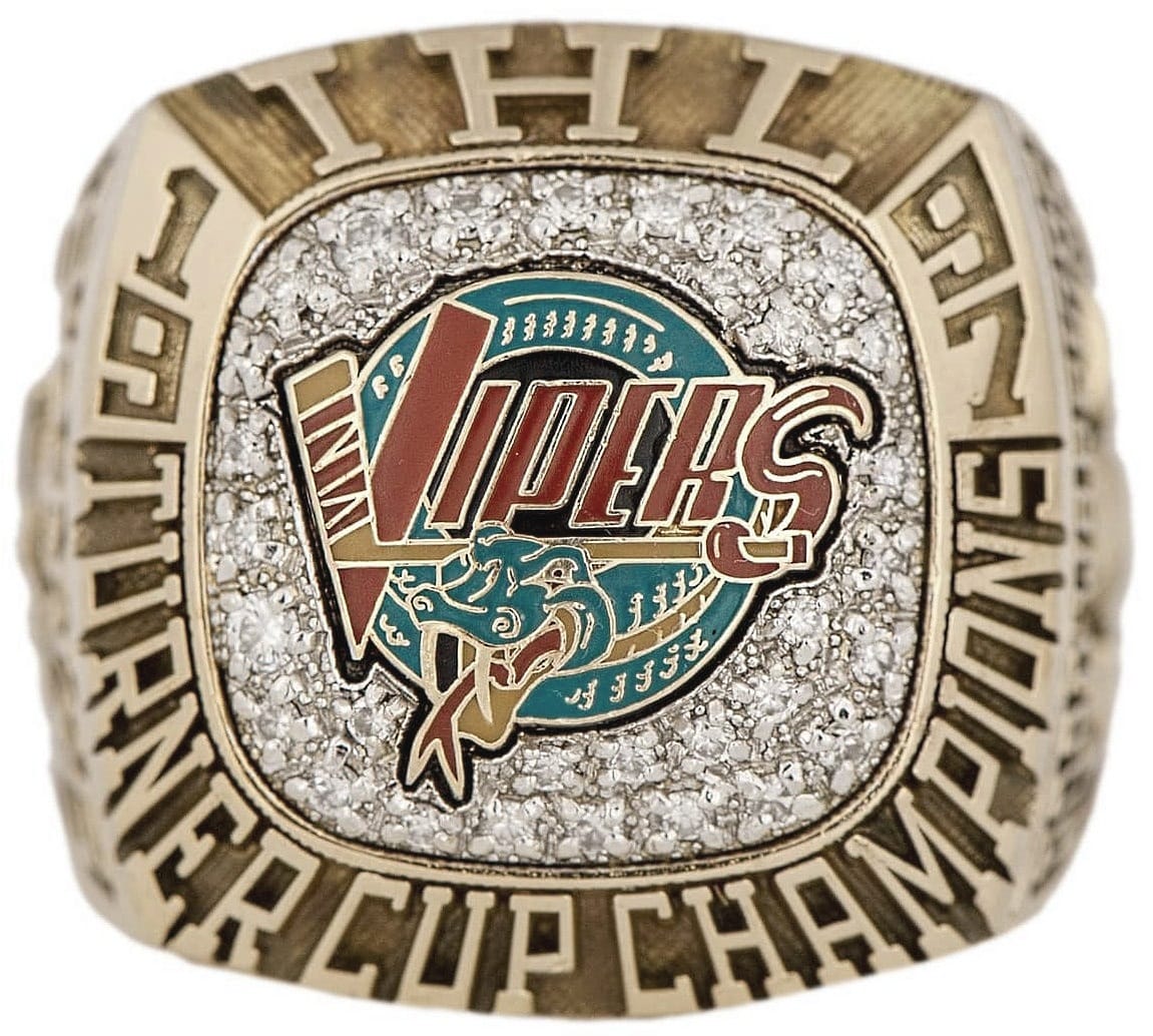 1997 Detroit Vipers IHL Championship Ring Gold & Silver Pawn Shop