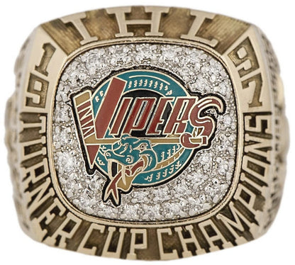 1997 Detroit Vipers IHL Championship Ring Gold & Silver Pawn Shop