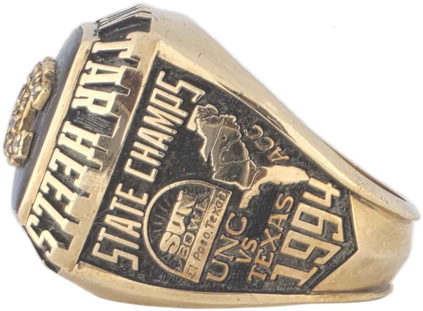 1994 University of North Carolina Sun Bowl Ring Gold & Silver Pawn Shop
