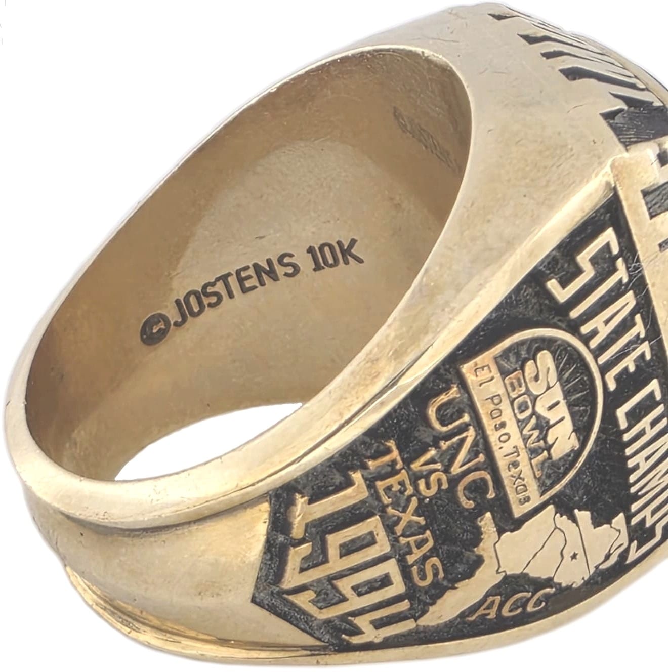 1994 University of North Carolina Sun Bowl Ring Gold & Silver Pawn Shop