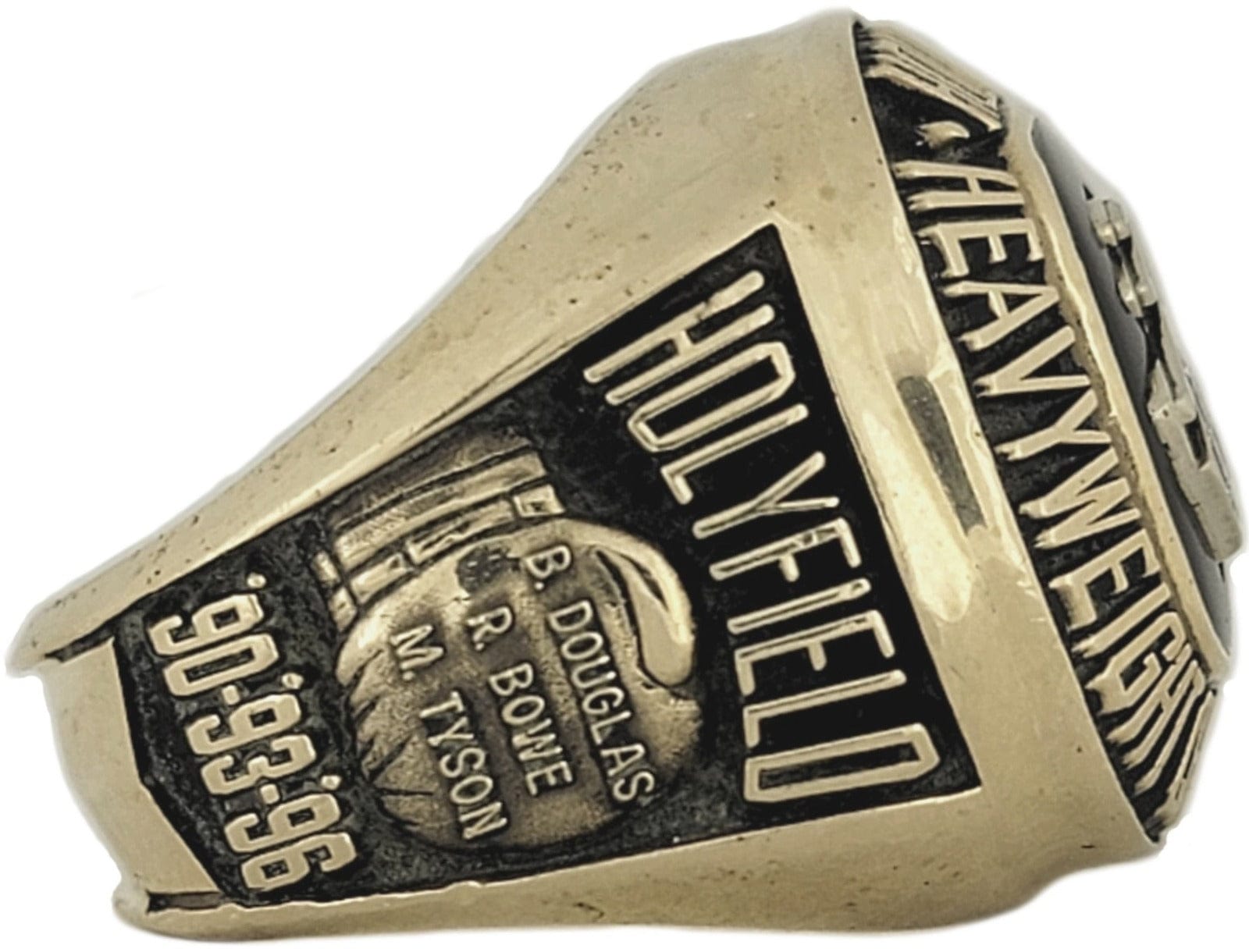 Evander Holyfield 3 Time Heavyweight Champion Ring – Gold & Silver