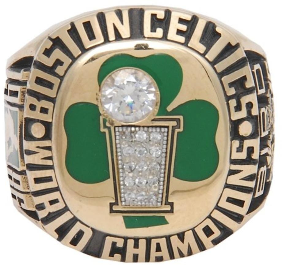 1986 Boston Celtics NBA Championship Ring Gold & Silver Pawn Shop