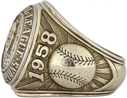 1958 Milwaukee Braves NL Championship Ring Gold & Silver Pawn Shop
