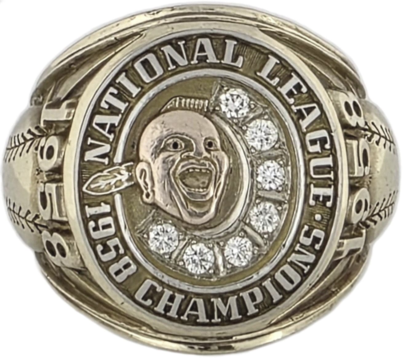 1958 Milwaukee Braves NL Championship Ring Gold & Silver Pawn Shop