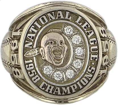 1958 Milwaukee Braves NL Championship Ring Gold & Silver Pawn Shop