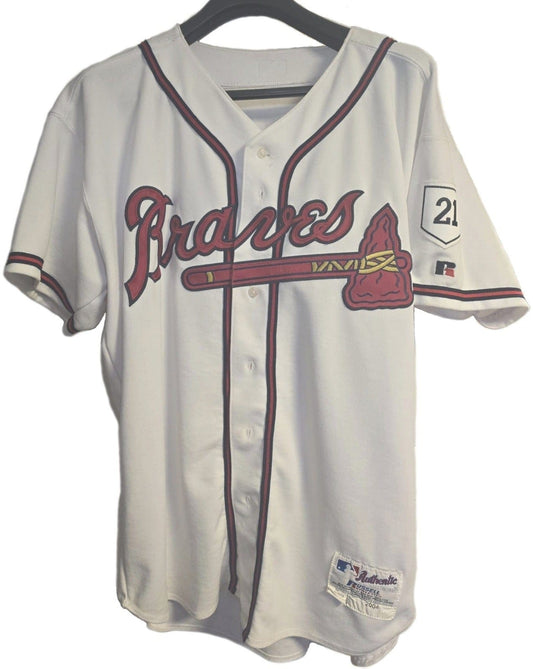 2004 Russ Ortiz Game Worn Atlanta Braves Jersey Gold & Silver Pawn Shop