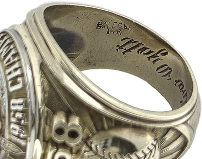 1958 Milwaukee Braves NL Championship Ring Gold & Silver Pawn Shop