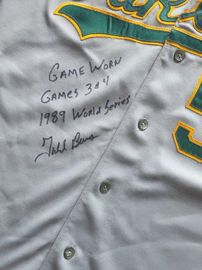 1989 Athletics World Series Game Worn Jersey Signed by Todd Burns Gold & Silver Pawn Shop