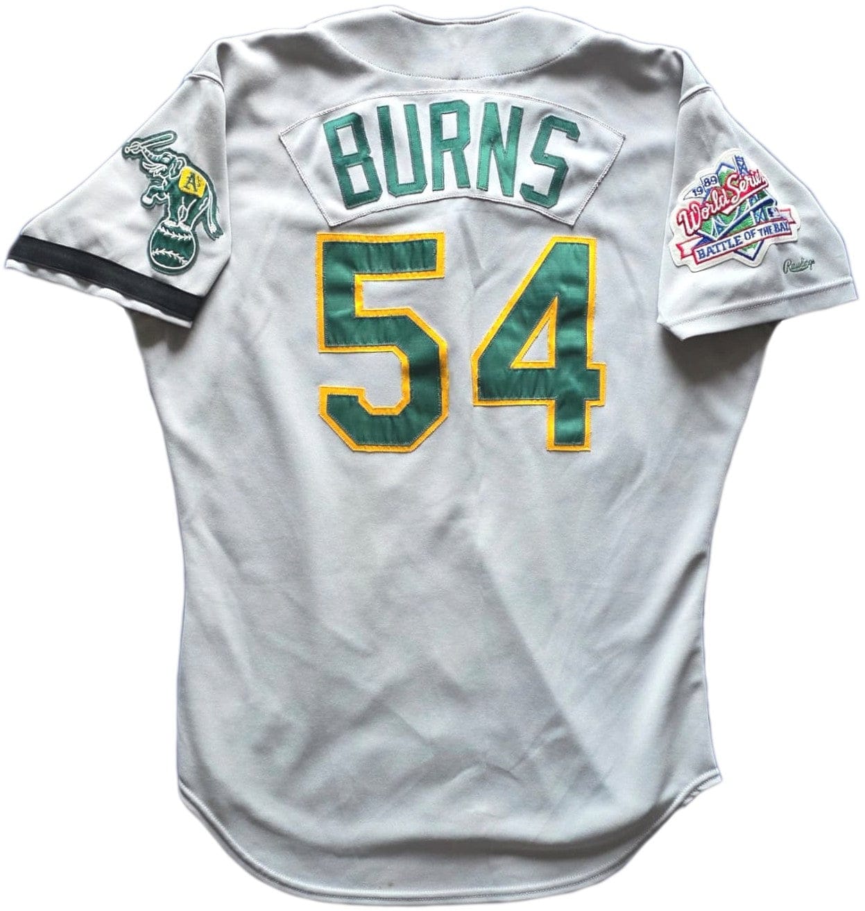 1989 Athletics World Series Game Worn Jersey Signed by Todd Burns Gold & Silver Pawn Shop