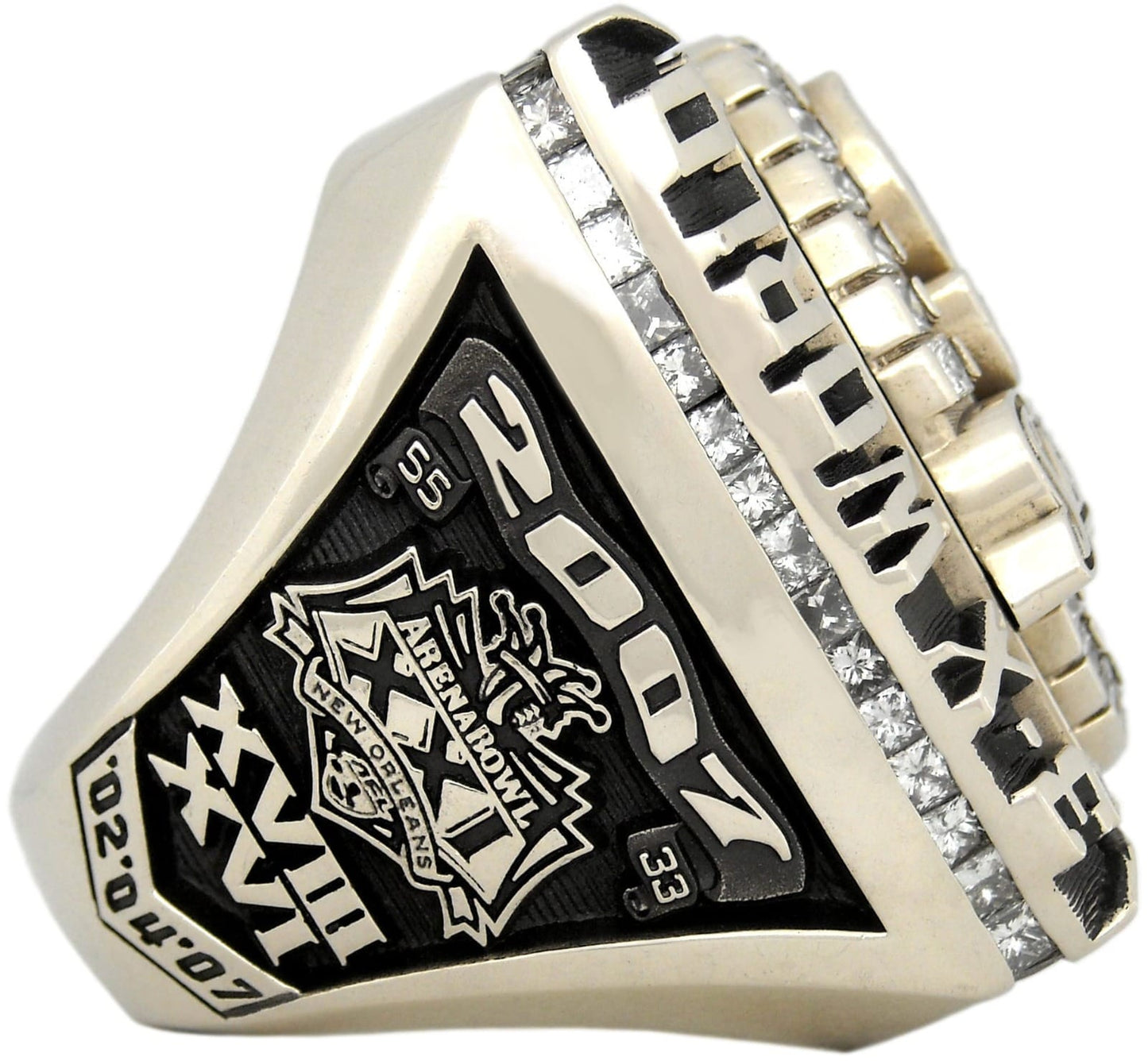 2007 San Jose SabreCats Arena Football Championship Ring Gold & Silver Pawn Shop