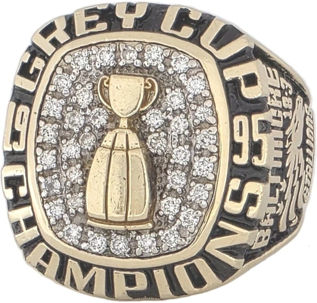 1995 Baltimore Stallions Grey Cup Ring Gold & Silver Pawn Shop