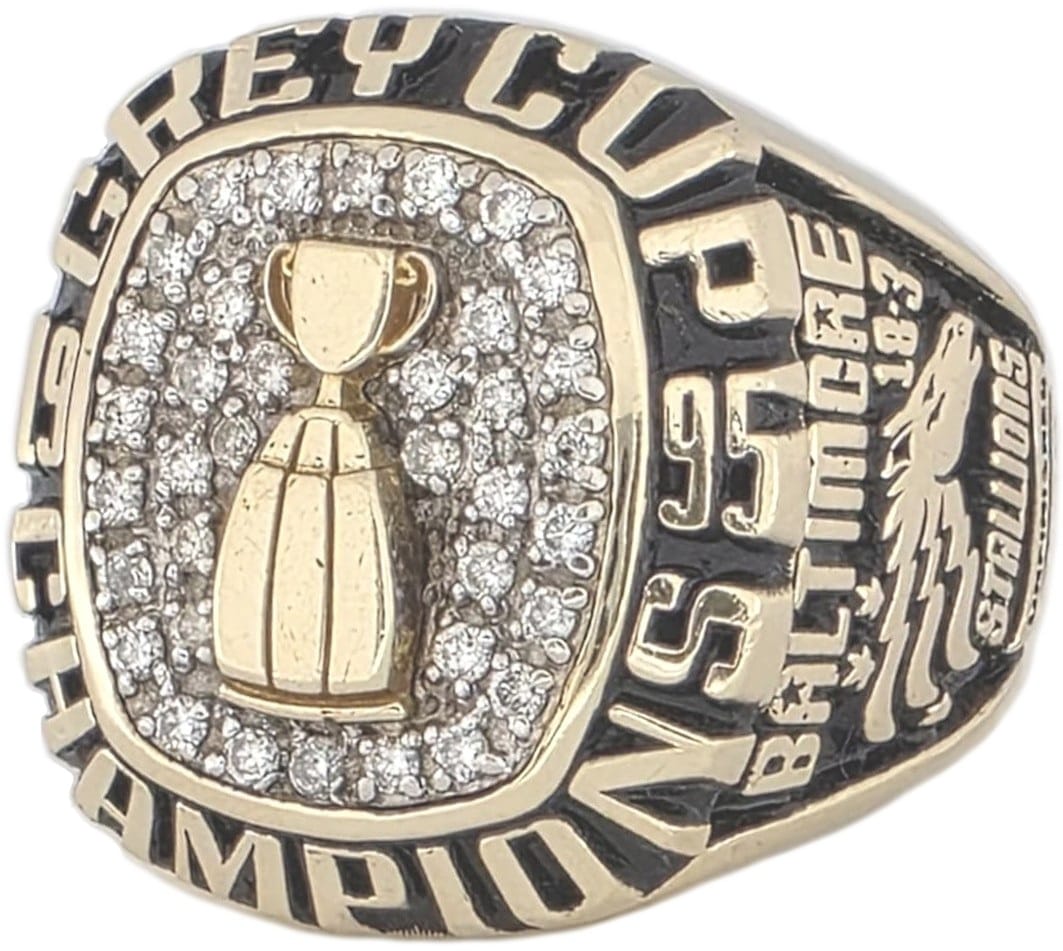 1995 Baltimore Stallions Grey Cup Ring Gold & Silver Pawn Shop
