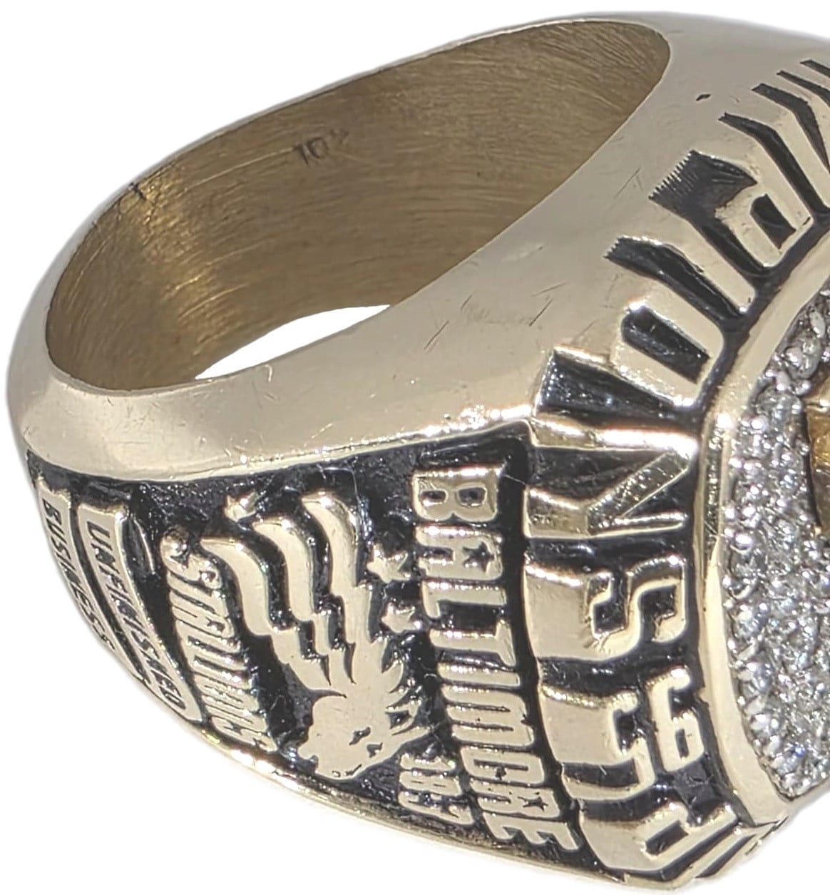 1995 Baltimore Stallions Grey Cup Ring Gold & Silver Pawn Shop