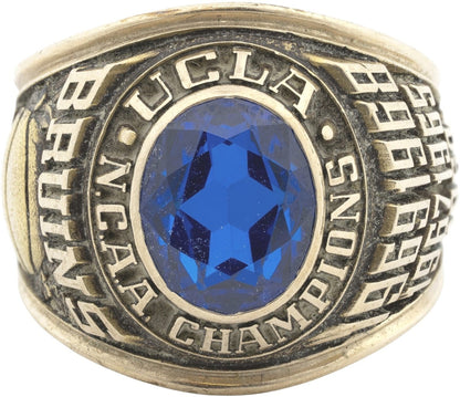 1969 UCLA Basketball National Championship Ring Gold & Silver Pawn Shop