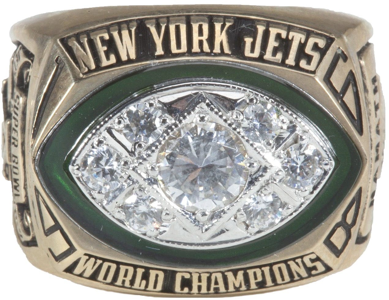 1968 New York Jets Super Bowl Ring Gold & Silver Pawn Shop