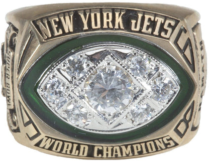 1968 New York Jets Super Bowl Ring Gold & Silver Pawn Shop
