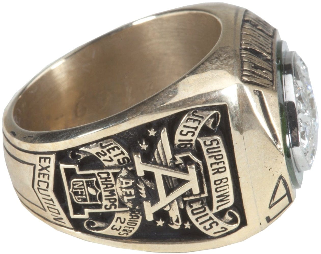 1968 New York Jets Super Bowl Ring Gold & Silver Pawn Shop