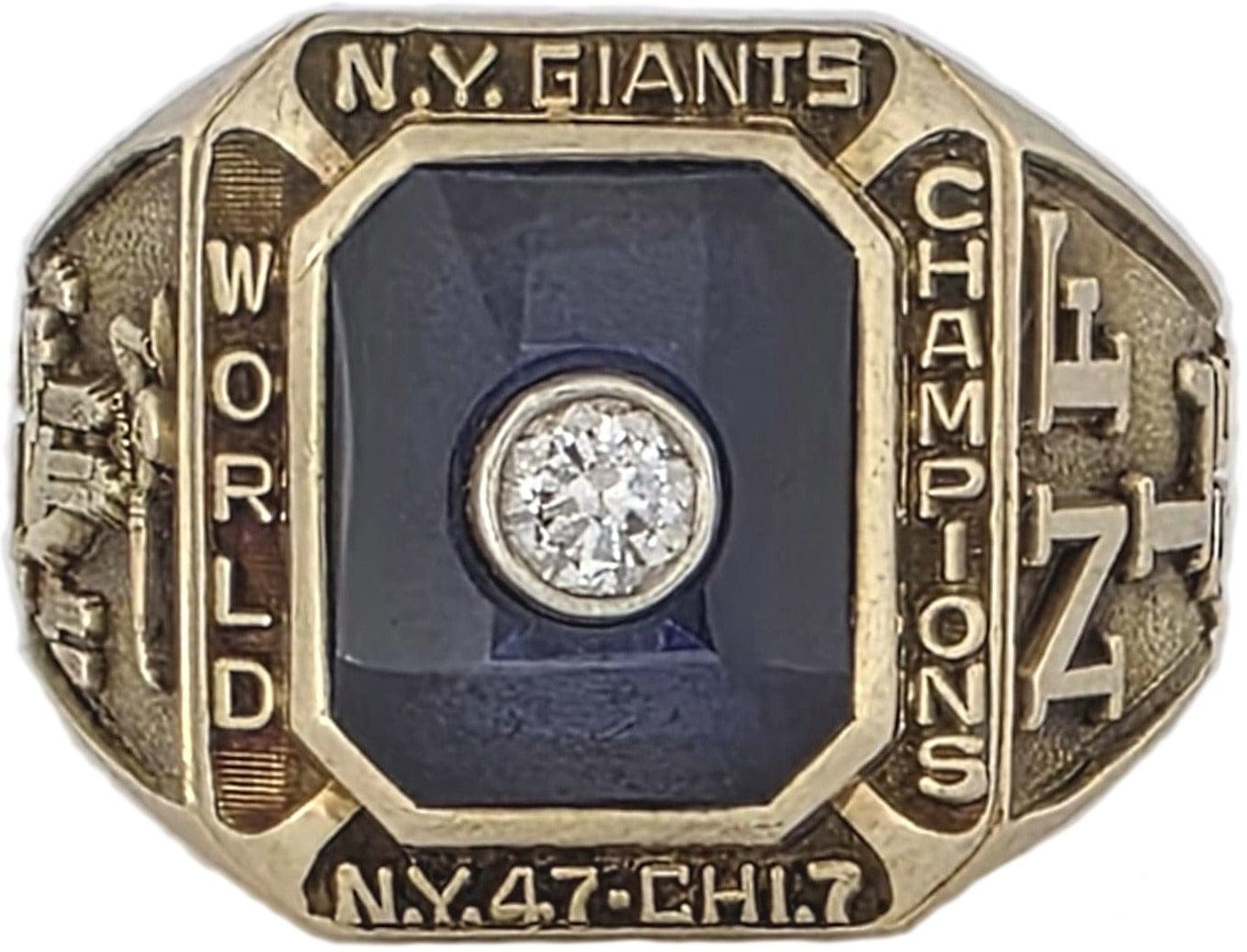 1956 New York Giants NFL Championship Ring Gold & Silver Pawn Shop