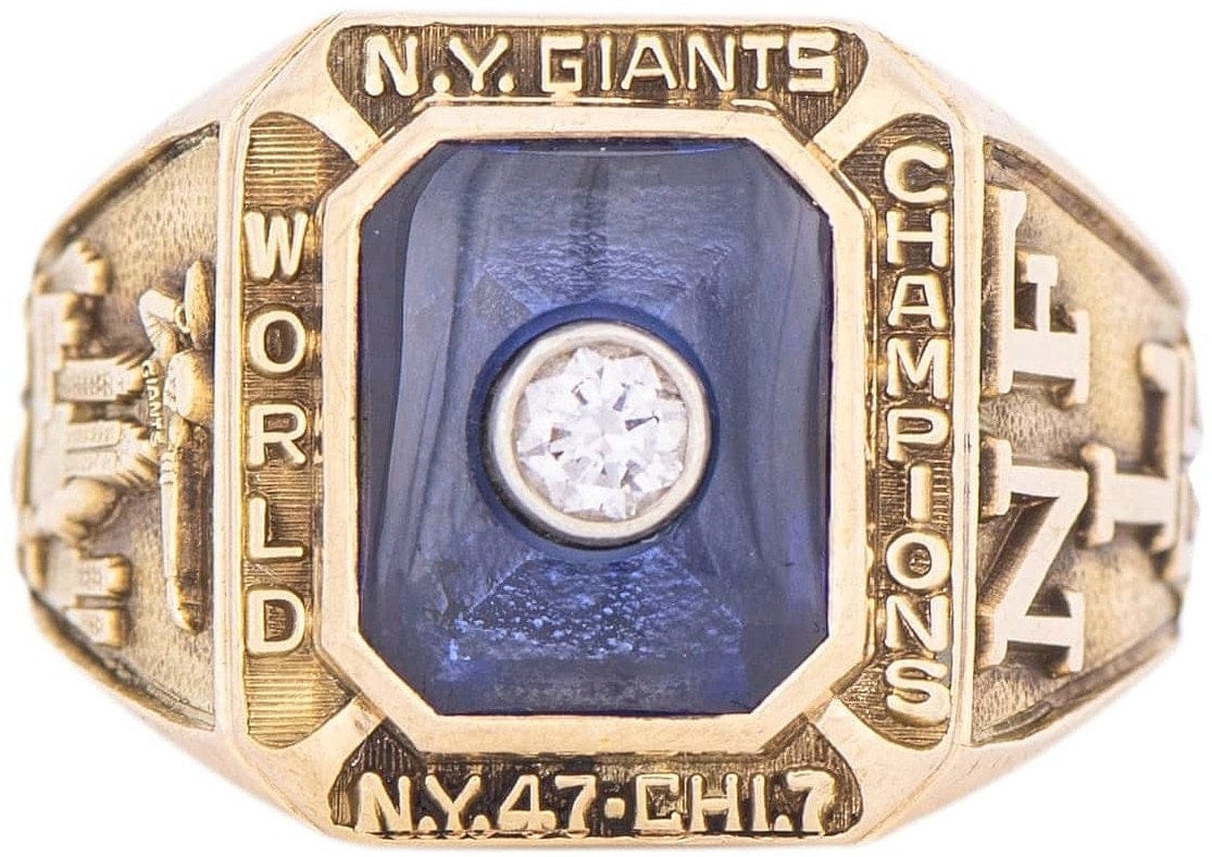 1956 New York Giants NFL Championship Ring Gold & Silver Pawn Shop