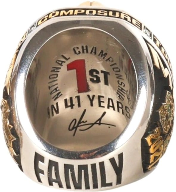 2021 University of Georgia NCAA Championship Ring Gold & Silver Pawn Shop