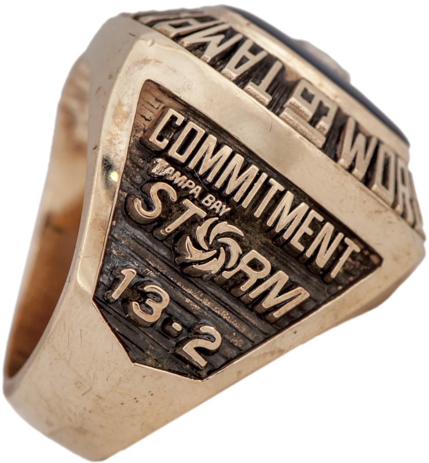 1995 Tampa Bay Storm Arena Football Championship Ring Gold & Silver Pawn Shop