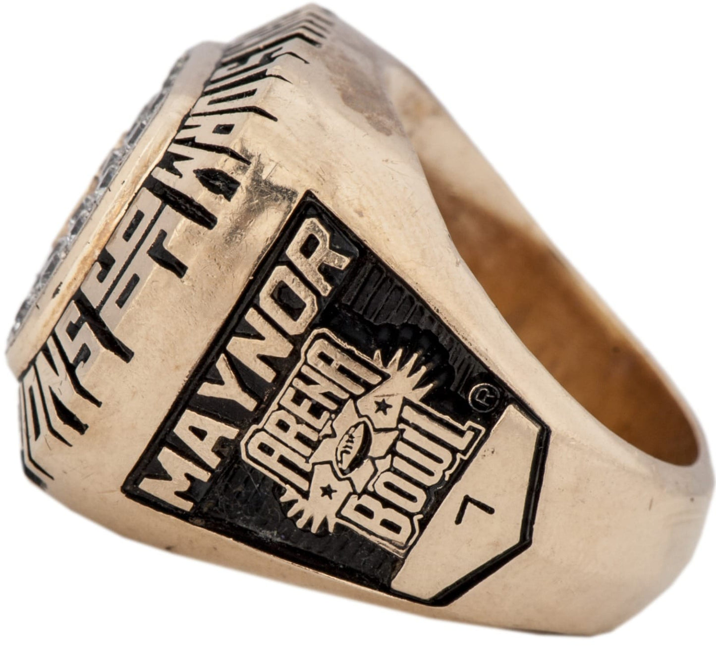 1996 Tampa Bay Storm Arena Football Championship Ring Gold & Silver Pawn Shop