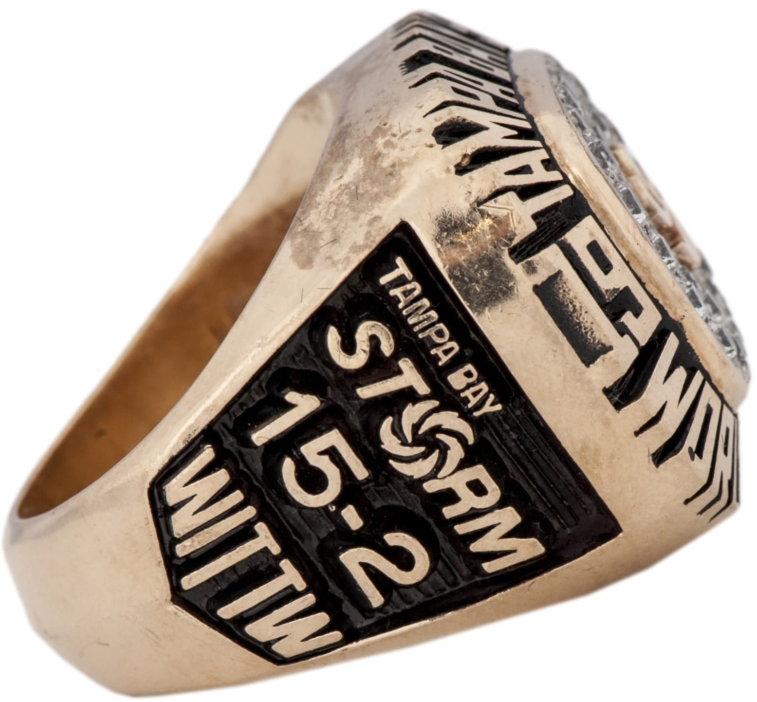 1996 Tampa Bay Storm Arena Football Championship Ring Gold & Silver Pawn Shop