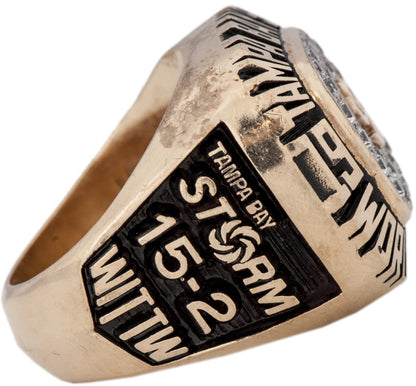 1996 Tampa Bay Storm Arena Football Championship Ring Gold & Silver Pawn Shop