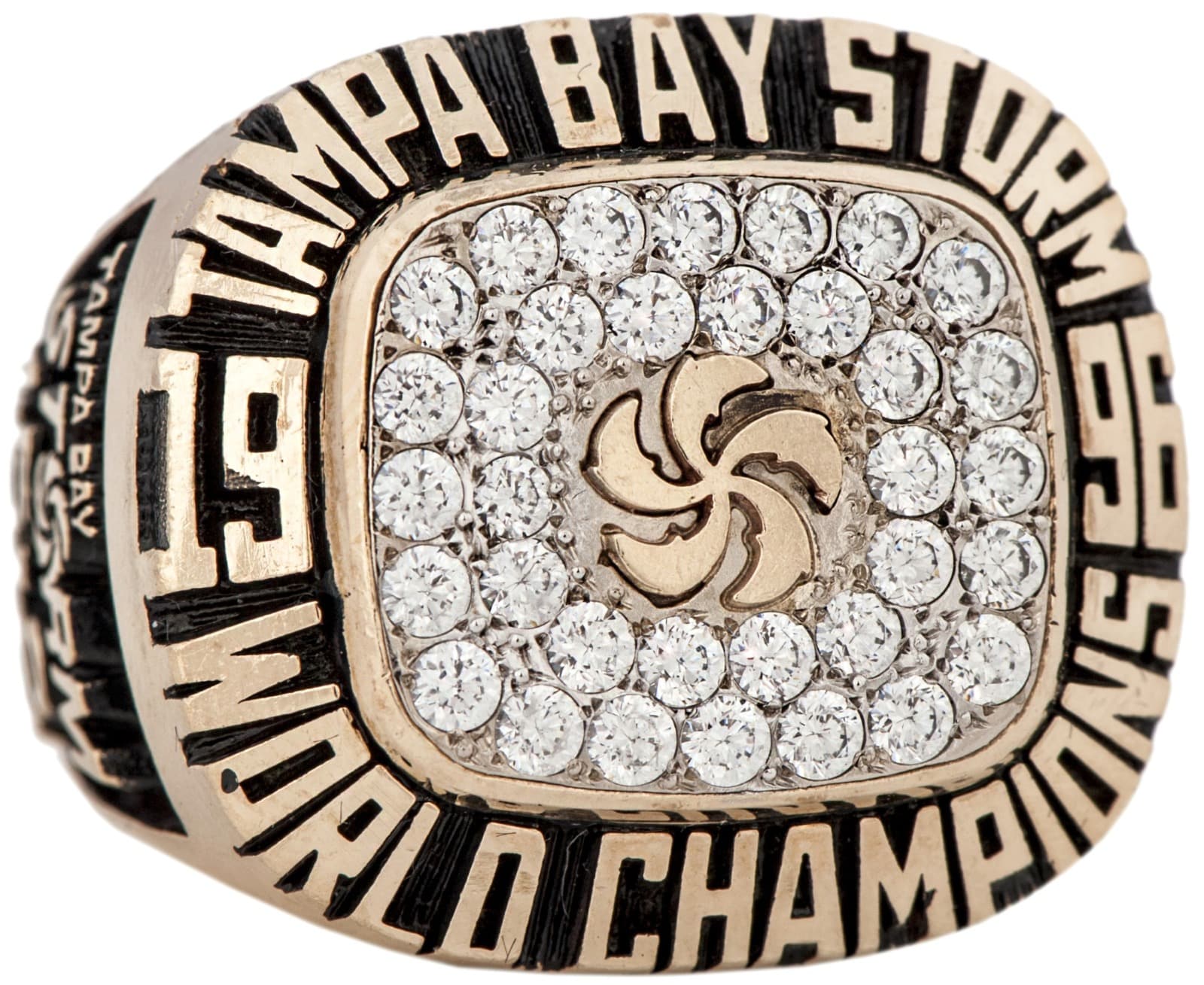 1996 Tampa Bay Storm Arena Football Championship Ring Gold & Silver Pawn Shop