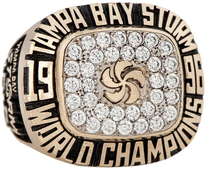 1996 Tampa Bay Storm Arena Football Championship Ring Gold & Silver Pawn Shop