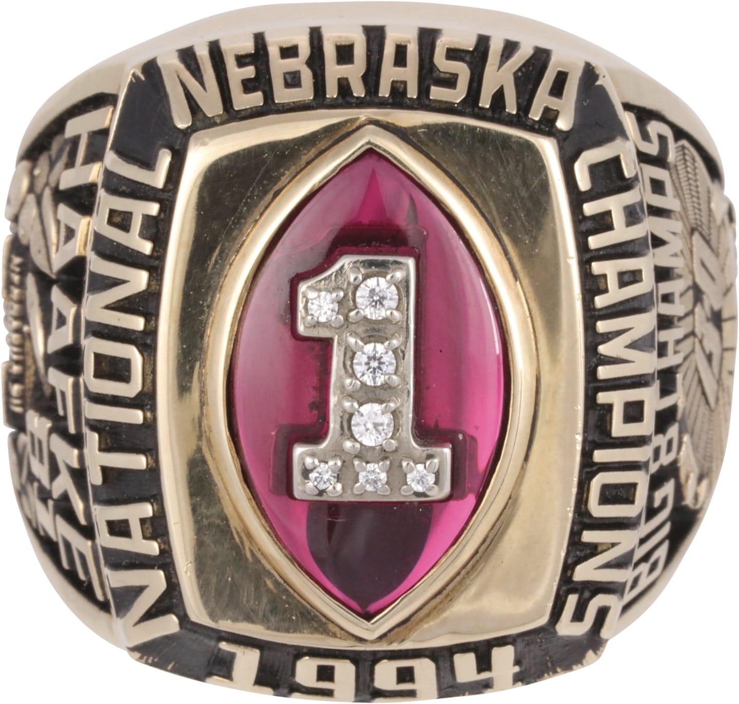 1994 University of Nebraska NCAA Championship Ring Gold & Silver Pawn Shop