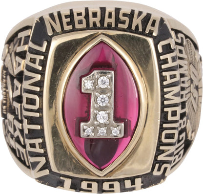 1994 University of Nebraska NCAA Championship Ring Gold & Silver Pawn Shop