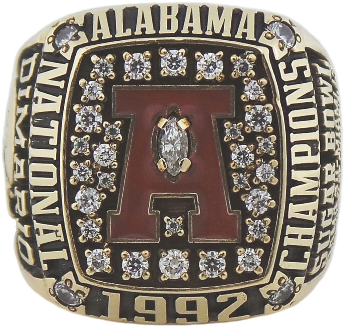 1992 University of Alabama Championship Ring - Player