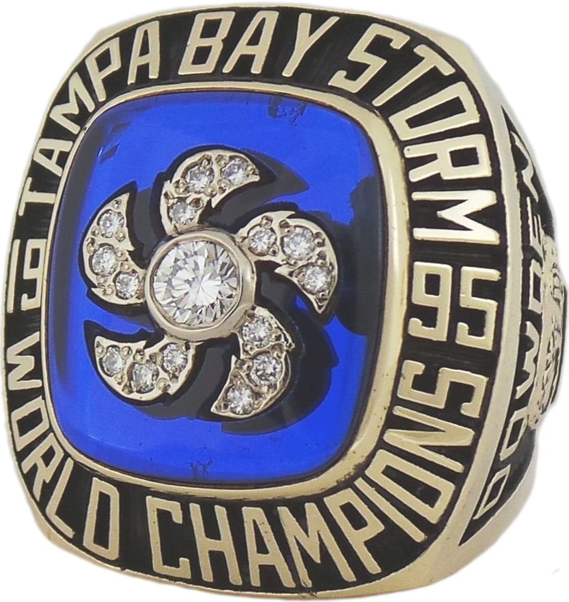 1995 Tampa Bay Storm Arena Football Championship Ring Gold & Silver Pawn Shop
