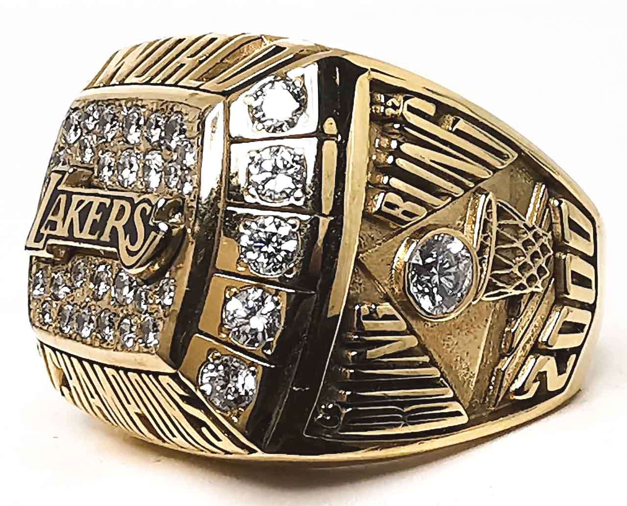 Los Angeles Lakers 2000 NBA Finals Player Ring right shank