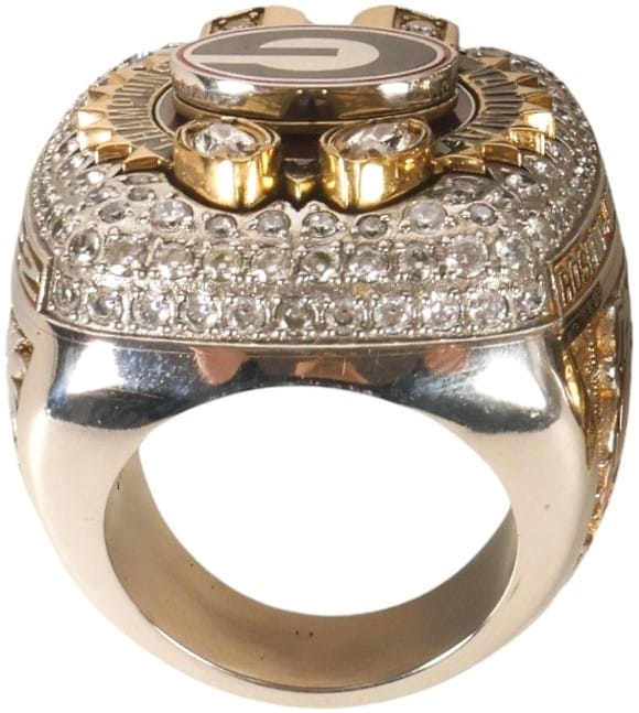 2022 University of Georgia NCAA Championship Ring Set Gold & Silver Pawn Shop