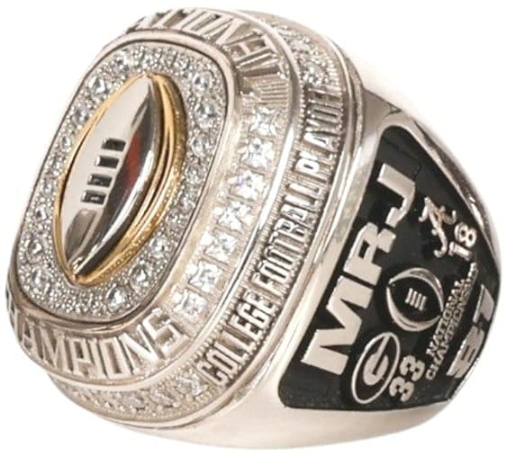 2022 University of Georgia NCAA Championship Ring Set Gold & Silver Pawn Shop