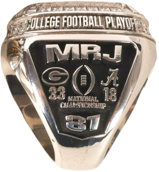 2022 University of Georgia NCAA Championship Ring Set Gold & Silver Pawn Shop