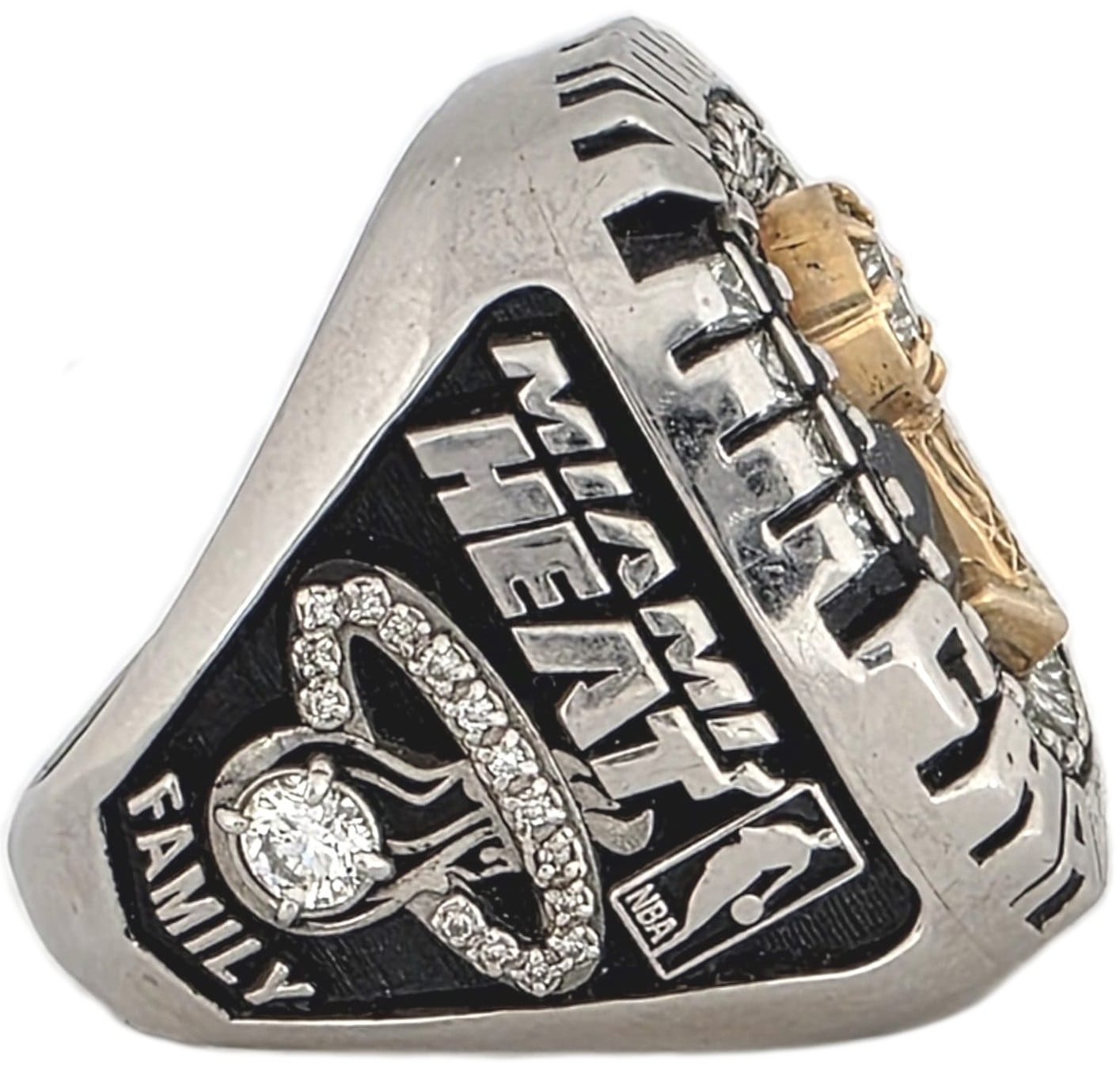 2006 Miami Heat Championship Ring with Box Gold & Silver Pawn Shop