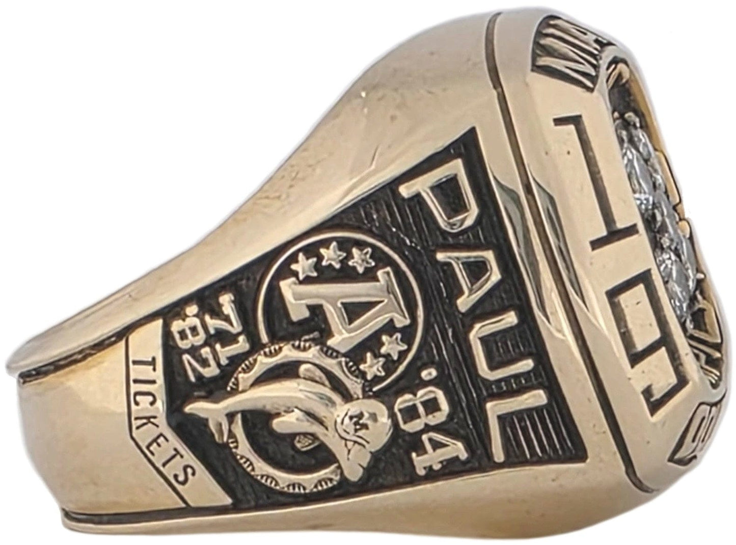 1984 Miami Dolphins AFC Championship Ring Gold & Silver Pawn Shop