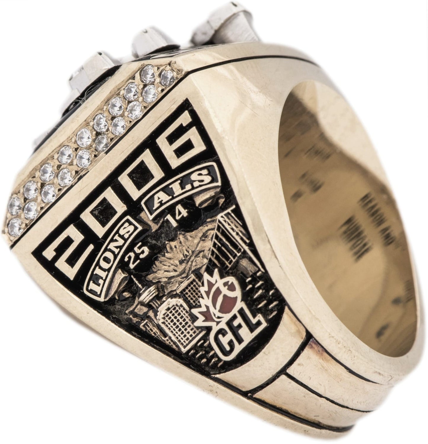 2006 BC Lions Grey Cup Ring