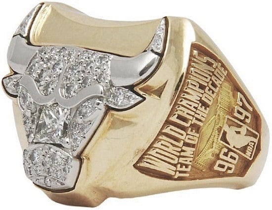 1997 Chicago Bulls NBA Championship Ring – Gold & Silver Pawn Shop