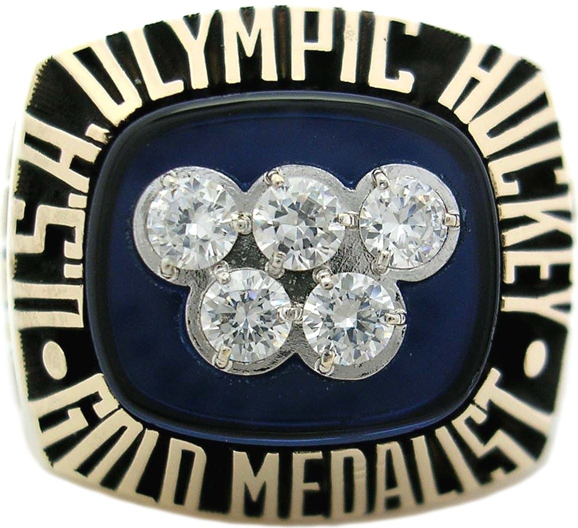 USA Hockey 1980 Winter Olympics Championship Ring Gold & Silver Pawn Shop