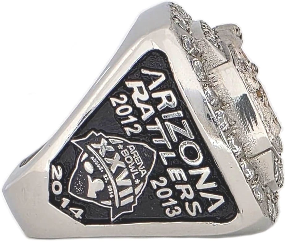 2014 Arizona Rattlers ArenaBowl Ring Gold & Silver Pawn Shop