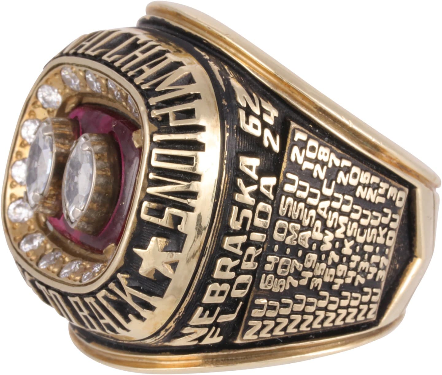1995 University of Nebraska NCAA Championship Ring Gold & Silver Pawn Shop